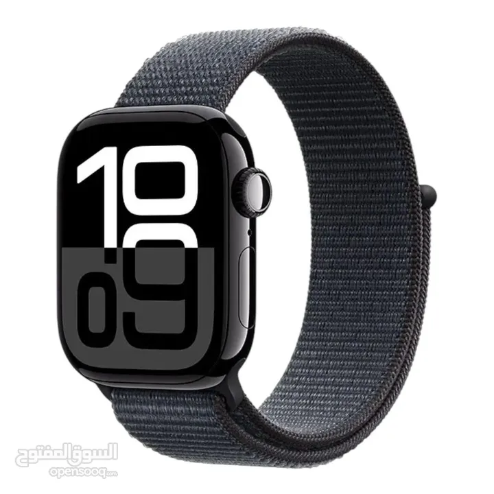 Apple Watch Series 10 GPS 46mm Jet Black Aluminium Case with Ink Sport Loop (sealed box brand new)