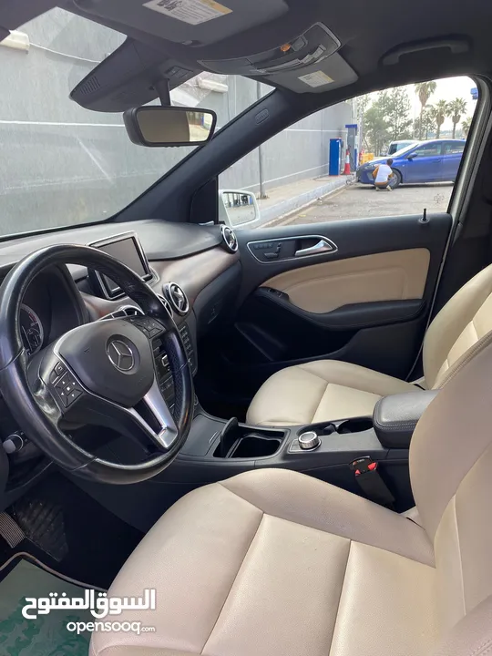 Mercedes B-Class مرسيدس كهرباء ابيض ملوكي بحالة ممتازة وسعر مغري