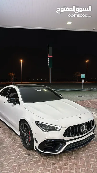 مرسيدس CLA 45s 2022 خليجي على الضمان v4 باقي التفاصيل تحت سيارة جميلة اقتصادية و رياضيه و تون توربو