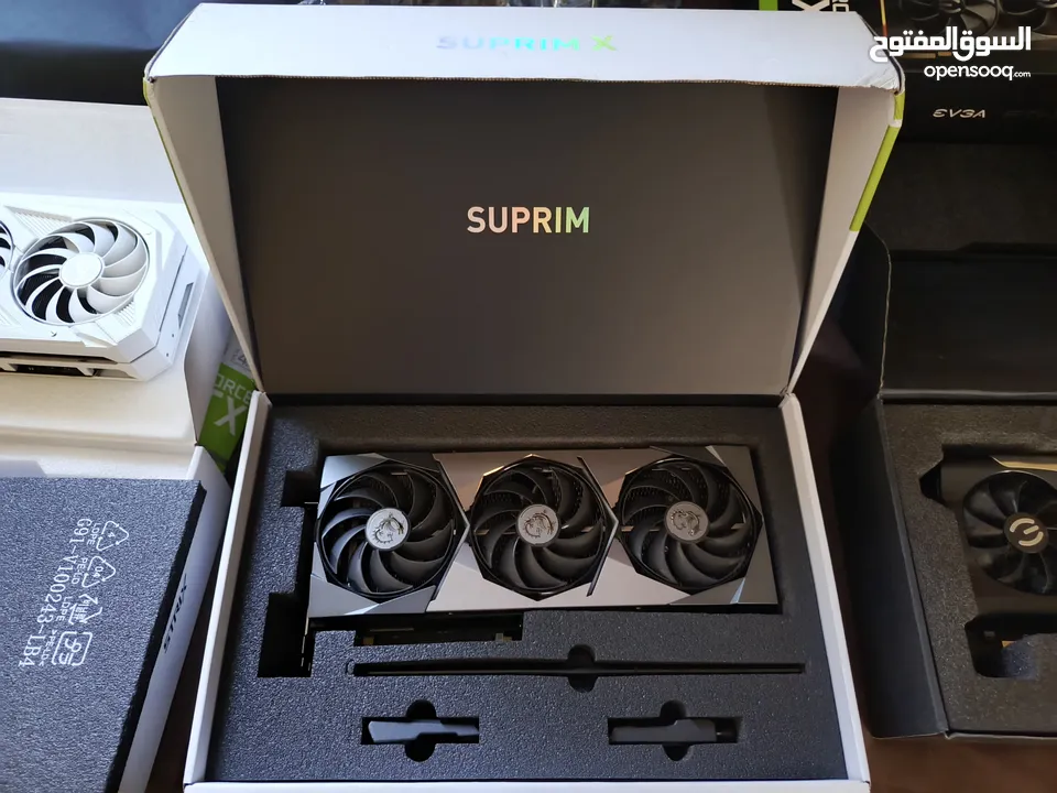RTX 3080 / RTX3080 ROG STRIX / SUPRIM X /  Evga __ كرت شاشة بحال الجديد