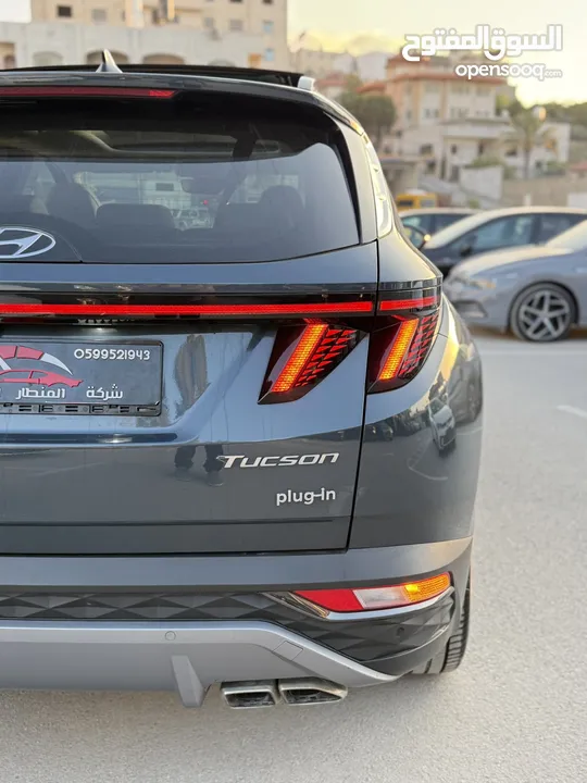 هونداي توسان ترخيص 2022 محرك 1600 هايبرد plug in/يقطع على الشحنه 65 كيلو متر  271 حصان