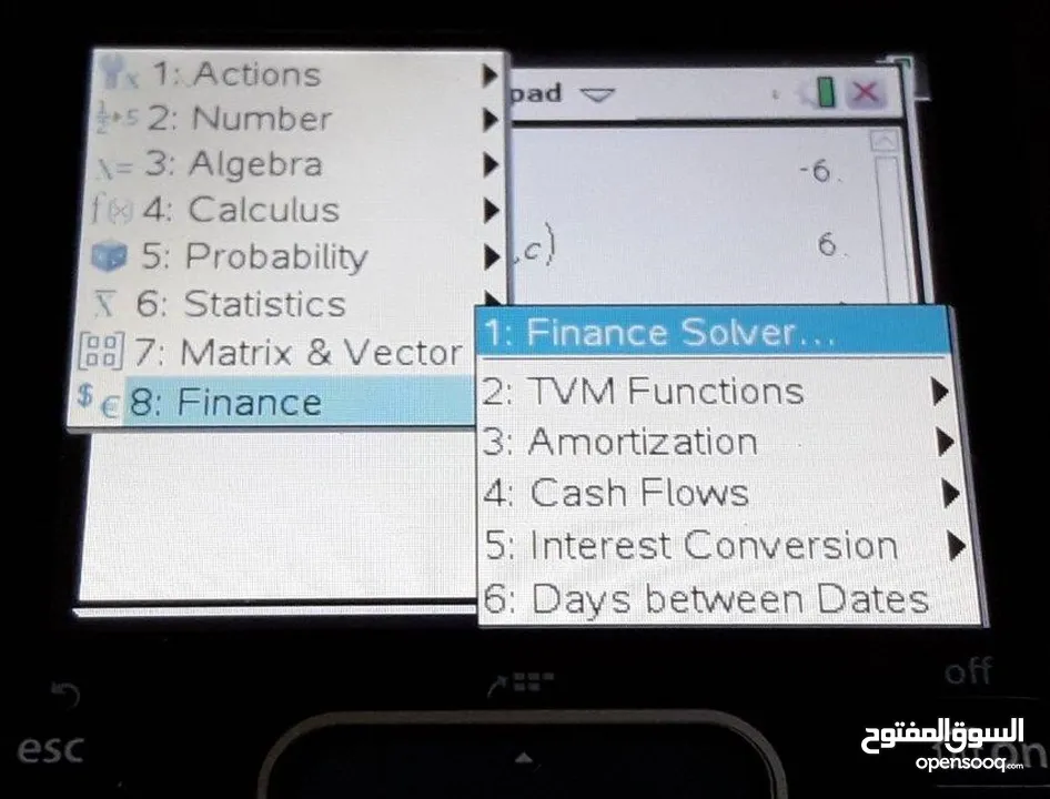 الة حاسبة TI-NspireTM CX CAS Graphing Calculator متطورة جدا IB  IG  SAT