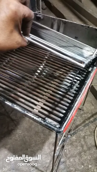Charcoal grill  شواية فحم Steel and aluminum workshop  ورشة الصلب والألمنيوم