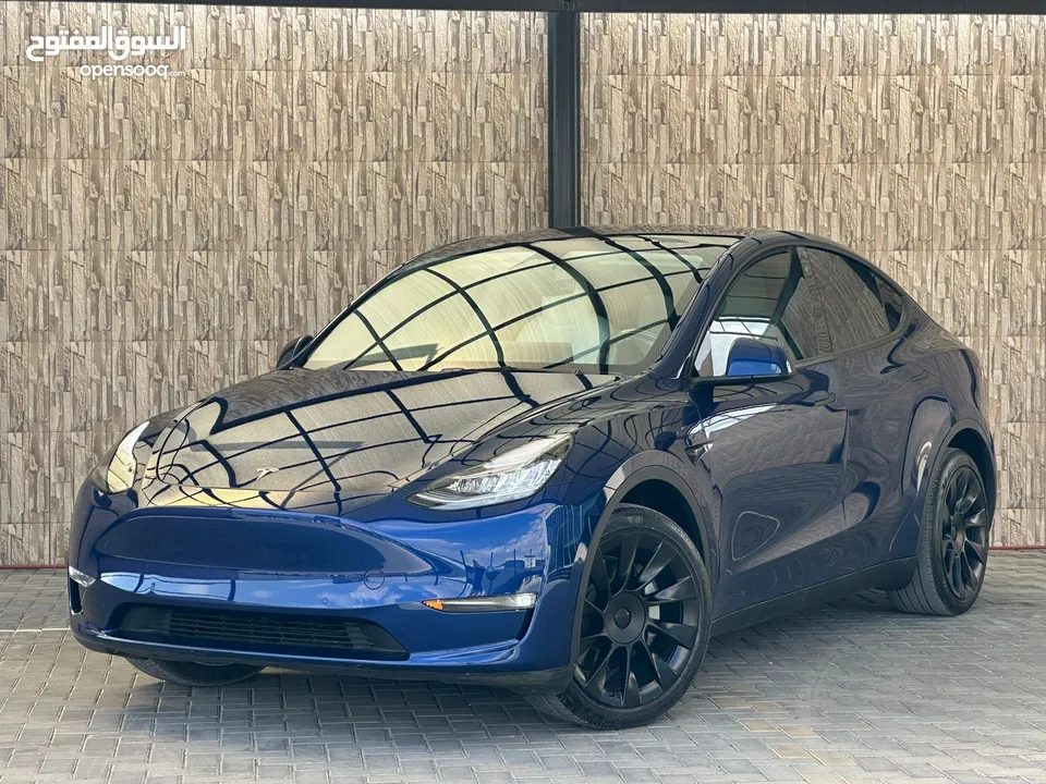 TESLA MODEL Y 2021 LONG RANGE تيسلا لونج رينج دول موتور فحص كااامل بسعر مغرري