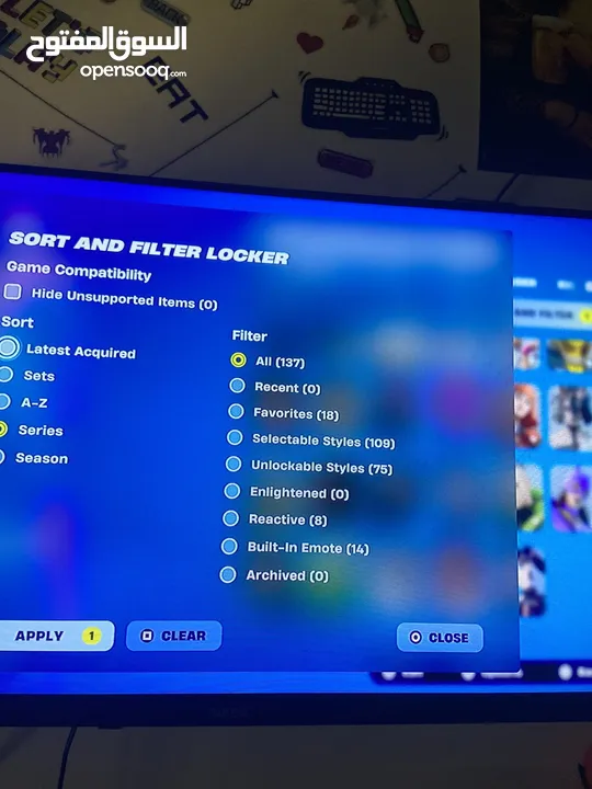 حساب فورت نايت ملان سكنات ايتم شوب للبدل على حساب آخر