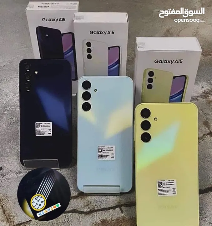 جديد Samsung A15 رام 8 و 12 و 16 جيجا 128 و 256 متوفر توصيل هدية كفر ولزقة وشاحن الاصلي