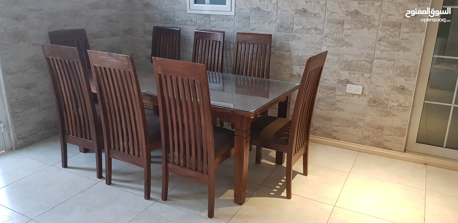 طاولة طعام 8 كراسي dining table with 8 chairs