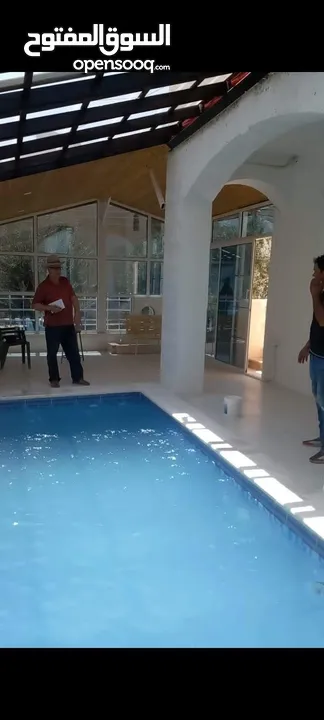 بناء مسابح برك سباحة نظام سكيمر واوفر فلو .