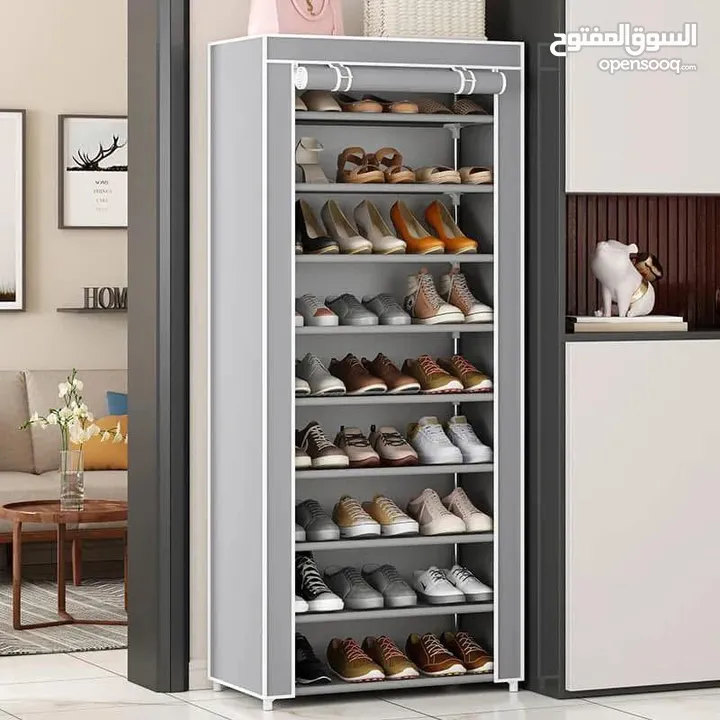 رجعنا وفرناها بناءا على الطلب الكبير خزانة الاحذية المثالية 9 رفوف قوية إصدار جديد