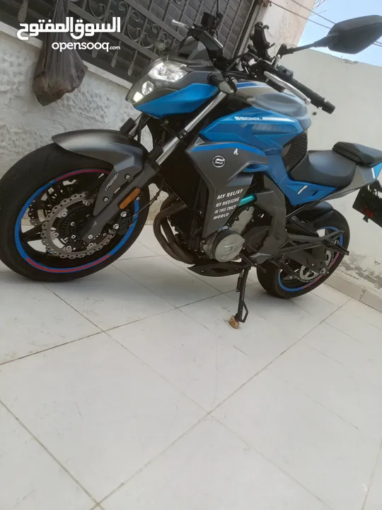 دراجه سي اف موتو  NK650cc بحالة الجديدة استعمال خفيف جدا موديل 2021