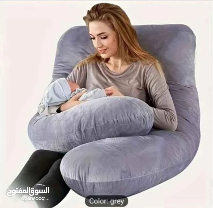 Body Pillow Maternity Pillow, with Removable Velvet Cover, for pregnant women's and for Baby feeding