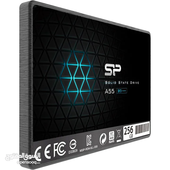Silicon Power 256GB SSD 3D NAND SATA III 2.5 سيليكون بور اس اس دي