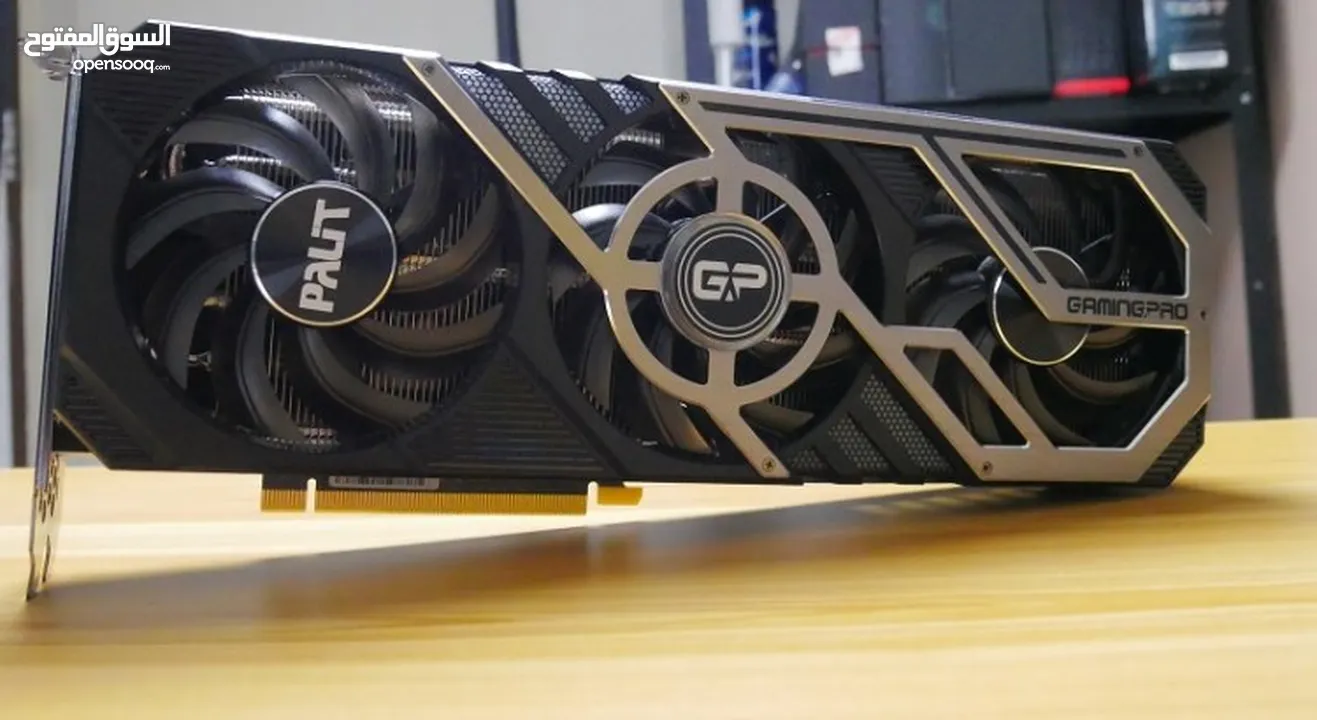 كرت شاشه مستعمل سنه ونص ثلث مراوح Rtx 3070 palit gamingpro (used) مسكر ومختوم عالفحص