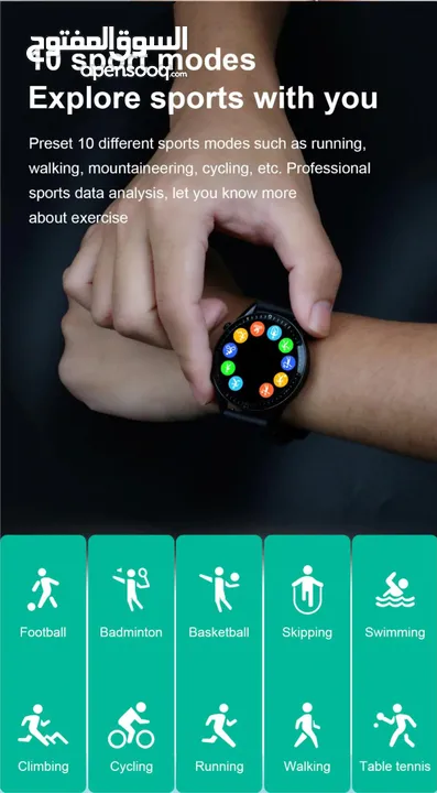Business Fitness Smart Watch,Body Temperature,Calls,Heart Rate,msg display,Big Screen,Multi Sports