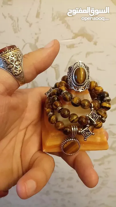 خواتم فضه مطعمه بالحجر الكريم