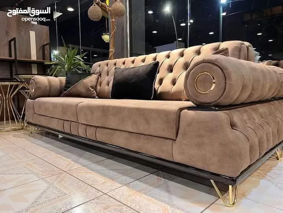 طقم كنب موديل "مونبيه" – كلاسيك تركي فاخر من أفخم وأرقى الموديلات التركية