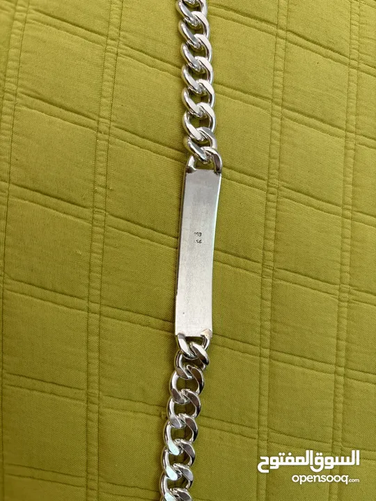 Sterling silver bracelet unisex اسواره فضه اصلي غير مستعملة - اطلاقا