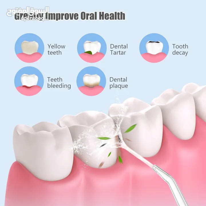 جهاز تنظيف الأسنان 4 ملحقات فوائد مضخة تنظيف الاسنان وأنواعها المعتمدة لدى الأطباء مضخة تنظيف