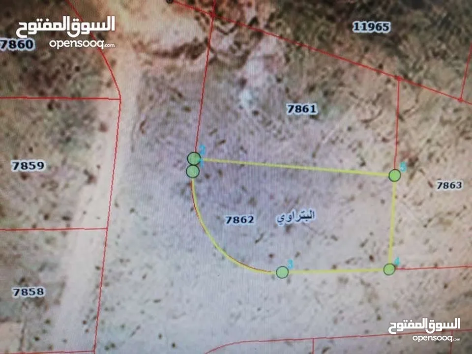 قطعة ارض 510م على شارعين ذات اطلاله جميله حي المسامير