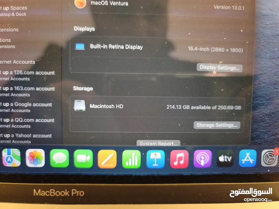 Macbook pro i7 15_inch 2019