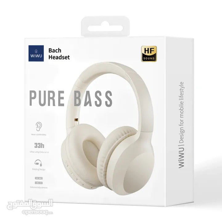 WIWU Bach Wireless Headset PURE BASS -NEW -MEAGByte