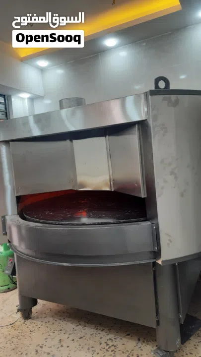 فرن صينية دوار 160 بيت نار حجر مع حراق ايطالي وانفرتير ياباني ومتور ...