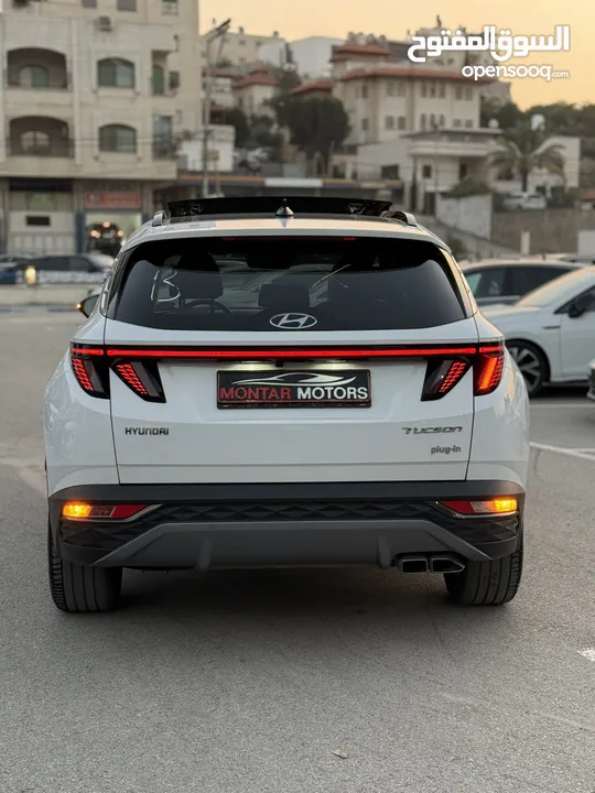 هونداي توسان ترخيص 2022 محرك 1600 هايبرد plug in/يقطع على الشحنه 65 كيلو متر 271 حصان