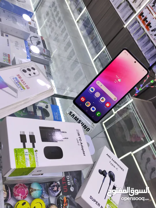 مشغل ايام Samsung A53 بدون كرتونه معه بكج هدية جيجا 128 رام 16 امريكي يتوفر توصيل امريكي