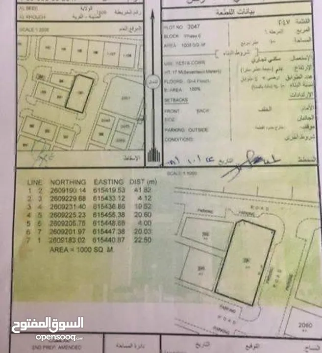 ارض سكني تجاري الخوض 6 / مدرسه صناع الغد الخاصه