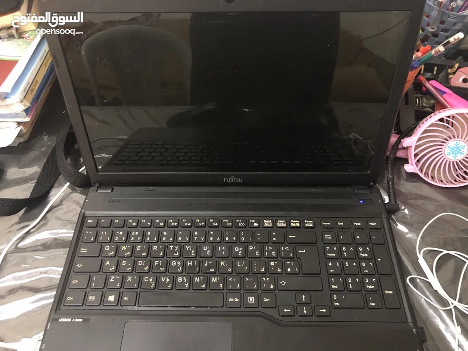 لابتوب Fujitsu الماني معالج i5 بسرعة 3.200GHZ مع 8GB ram و 500GB مساحة بسعر مغري