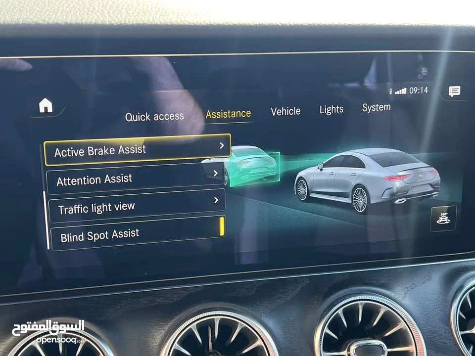مرسيدس CLS350 AMG كت فتحة ميموري اربع كاميرات كراسي مساج 2023 اسود وارد المانيا بحالة الزيرو