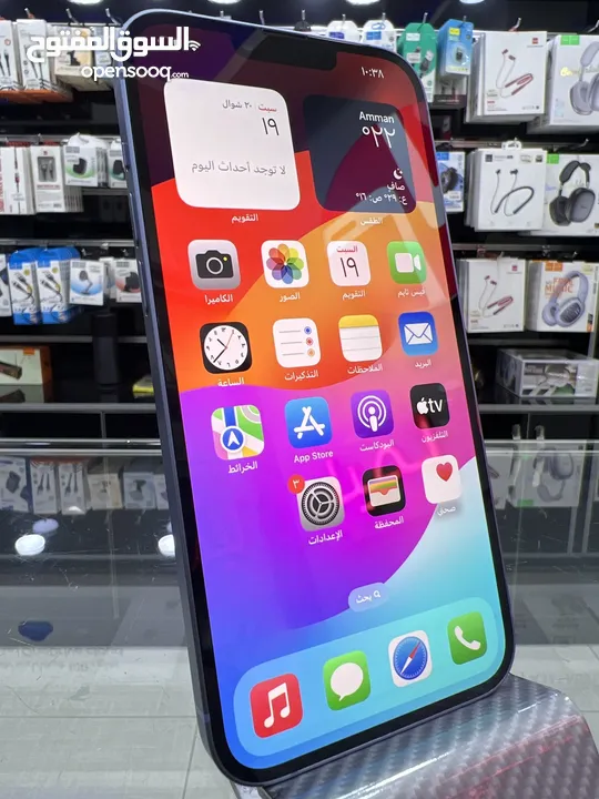 iPhone 14 Plus (256) GB ايفون مستعمل  14 بلس بحالة الوكالة مش مفتوح او مصلح او مغير اي شي نهائيا.
