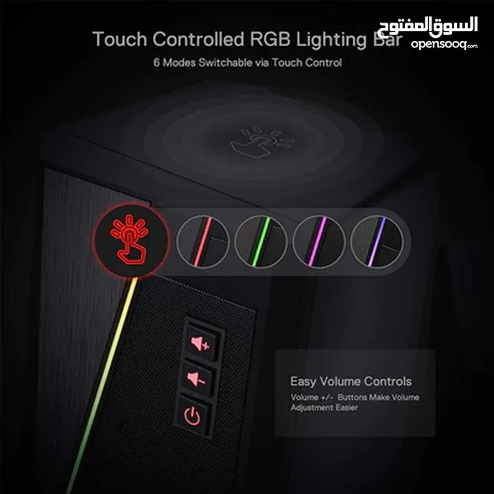 سماعات سبيكر ريدراجون Redragon ANVIL GS520 RGB Desktop Speakers