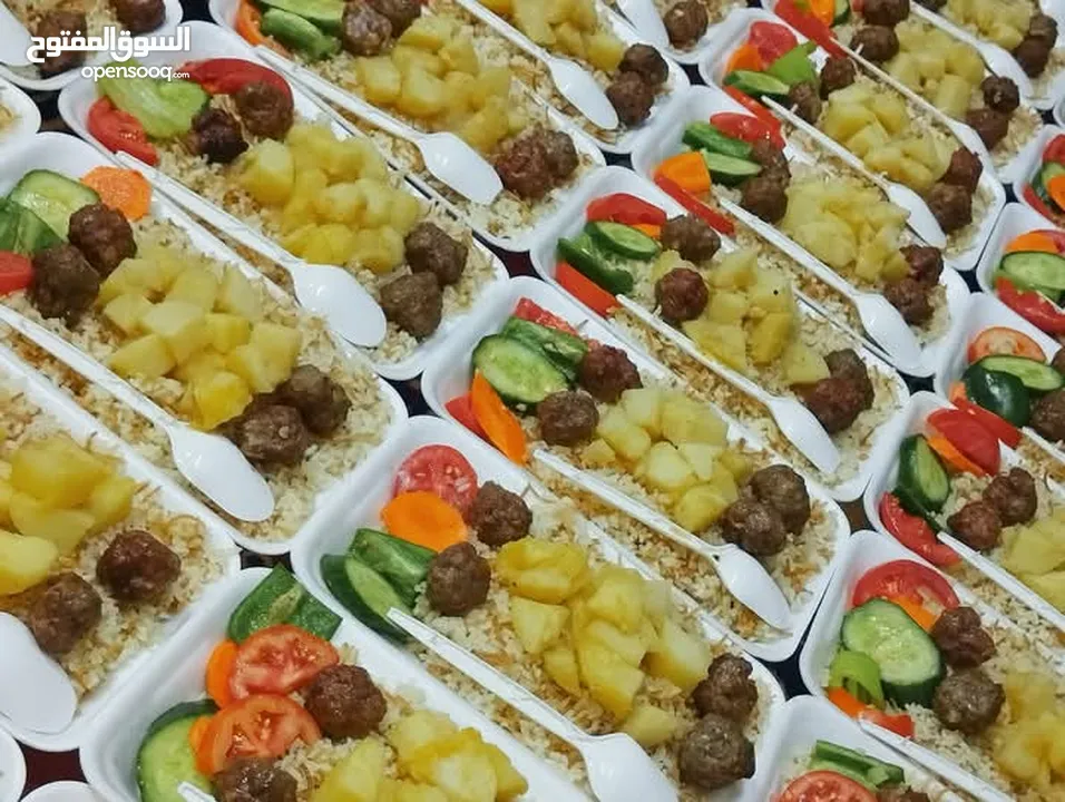 وجبات اطعام بتبداء من 25جنيه ومتاح كميات كبيرة وجبات لله وصدقات