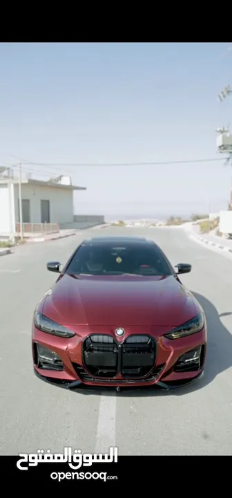 BMW 430 i M PACKAGE   لون الاصلي كحلي ملزق خمري  سعر مغري على الكاش