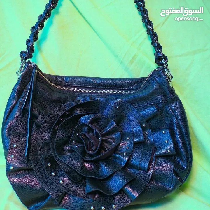 Original Trendy Bebe feux leather  shoulder bag - used شنطة يد / كتف عملية جلد طبيعي ماركة Bebe