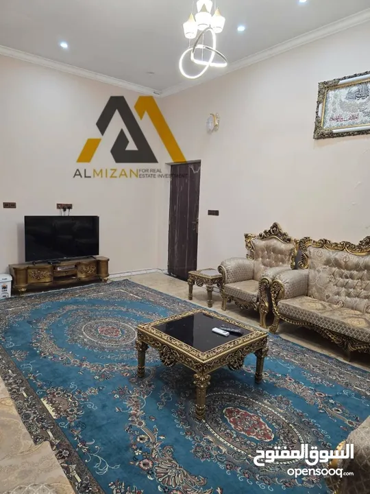 شقة مؤثثة للايجار - حي صنعاء طابق ارضي