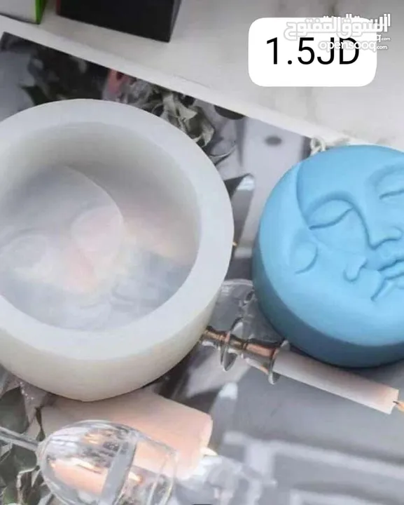 قوالب سيلكون بأشكال مميزة للشمع والرزن