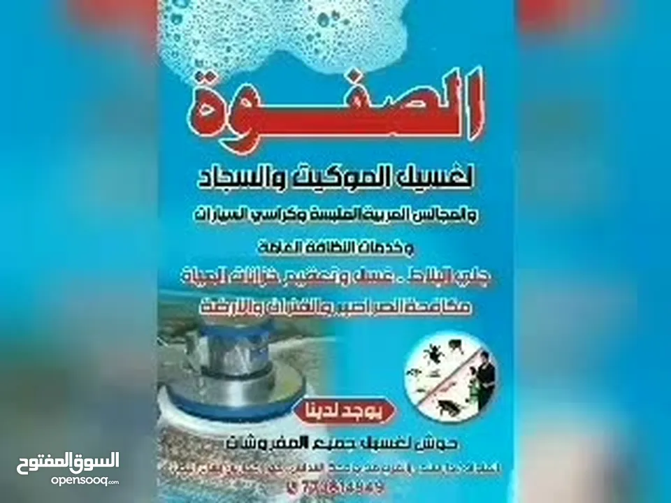 الصفوة لمكافحة الحشرات الكتن والصراصير والارضة