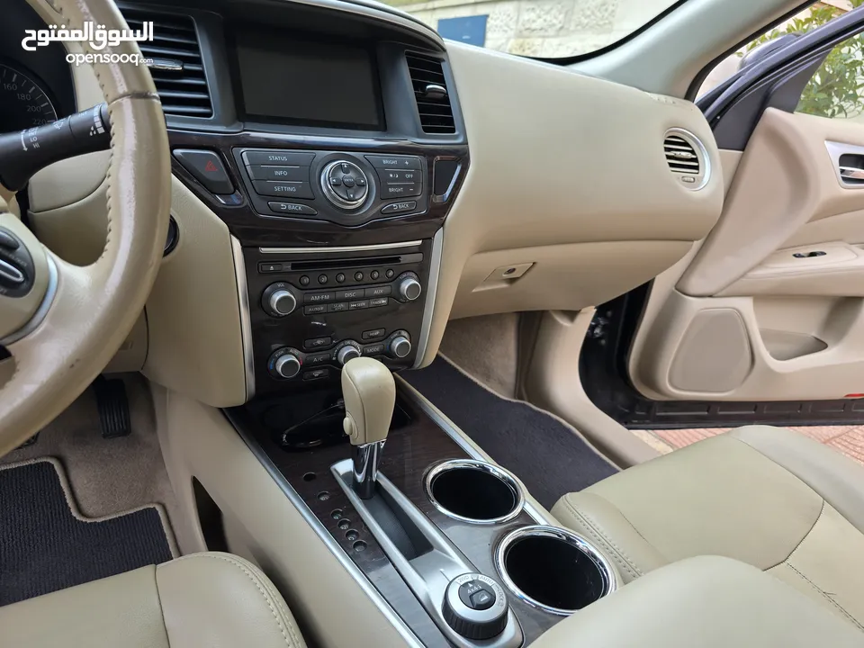 Nissan Pathfinder Hybrid 2015 -  نيسان باثفايندر هايبرد 2015 بانوراما 83 الف صيانة الوكالة