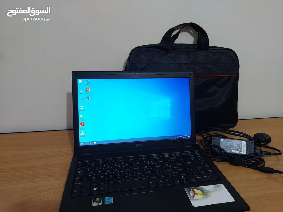 لابتوب LG لون مميز مع شنته وشاحن أصلي