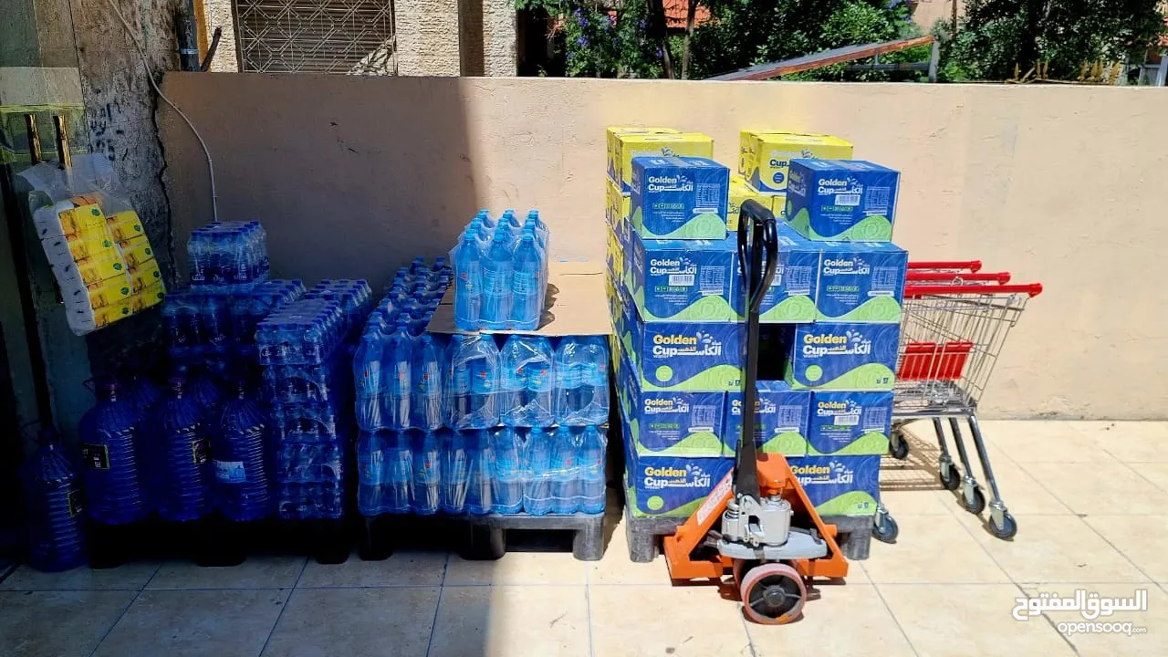 محل سوبر ماركت و عروض للبيع (خلو) في طبربور بابين مساحة 120متر 70 متر داخلي و 50 متر ساحة خارجية