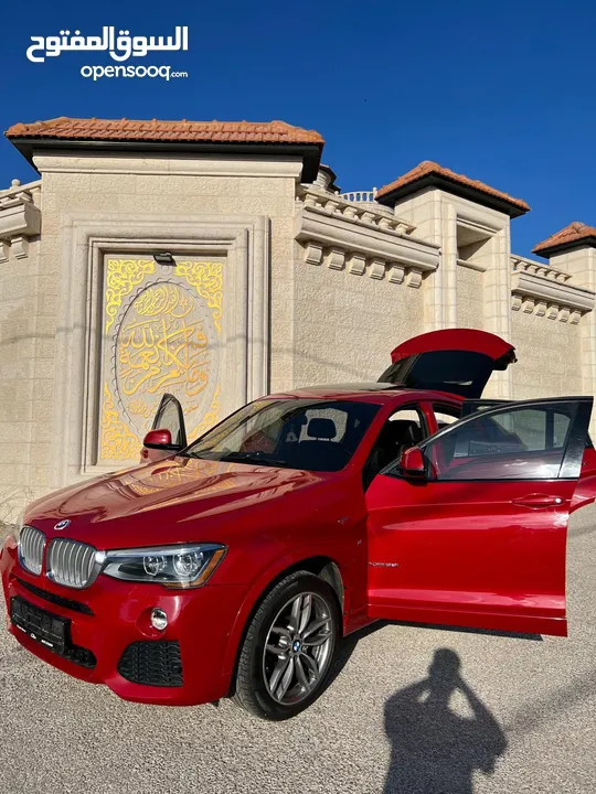 BMW X4 ام بكيج شركه ماطور 2000 بنزين توين تيربو . موديل 2015 ماشي 80000 فقط عداد حقيقي 4×4