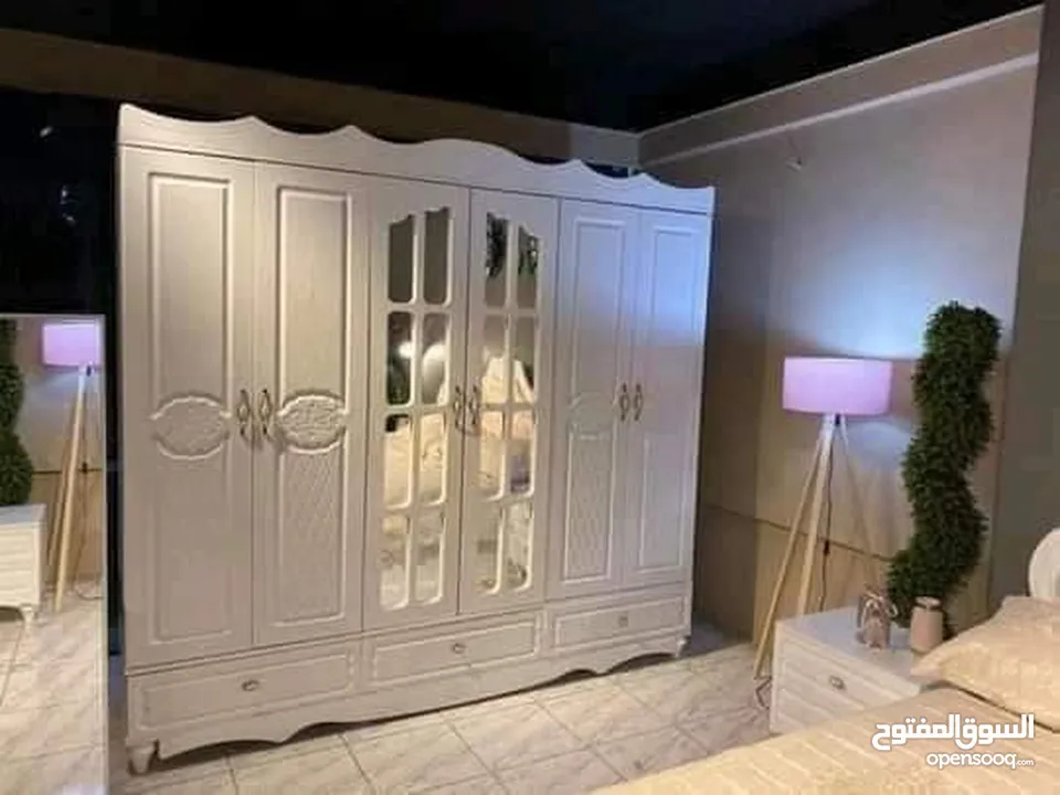 غرفة نوم فردية تركية  موديل / كانتري   مكونة من 8 قطع