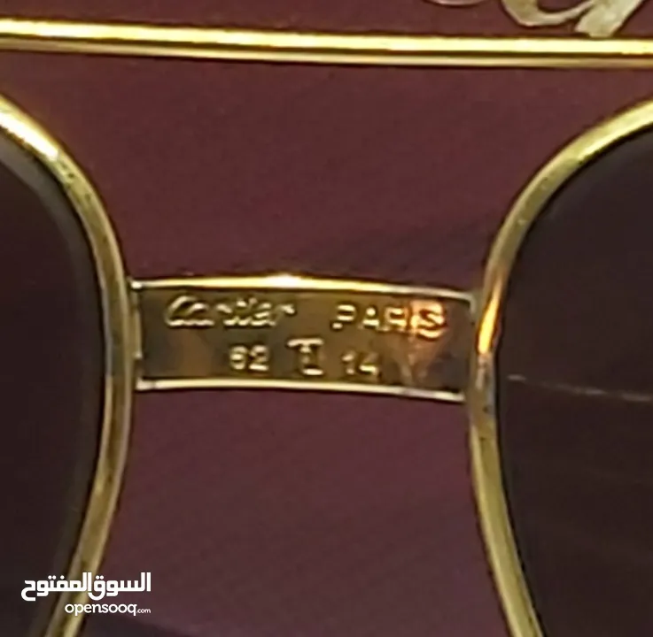 نظاره كارتير فرنسيه  اصليه Cartier Original حجم 62 بحاله ممتازه من النوادر..