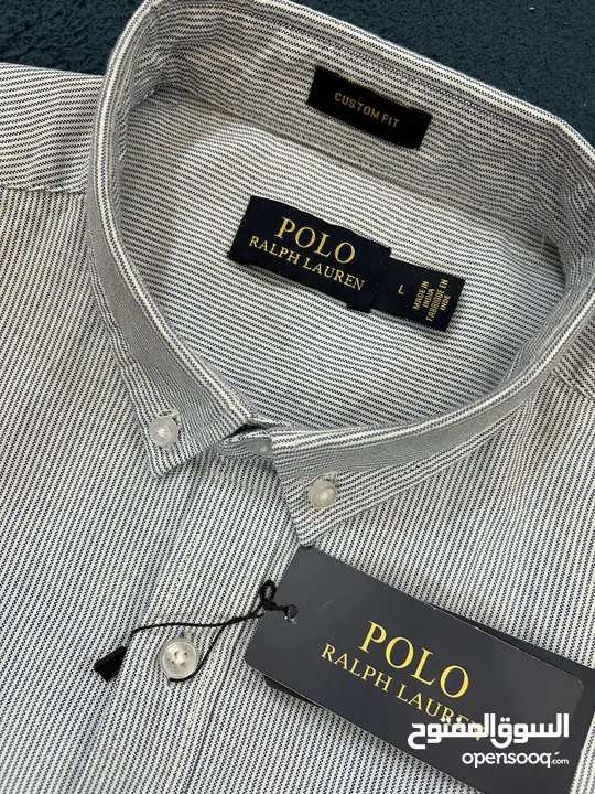 قميص Polo Ralph Lauren الاصلي  ‏size L - slim fit  Made in India
