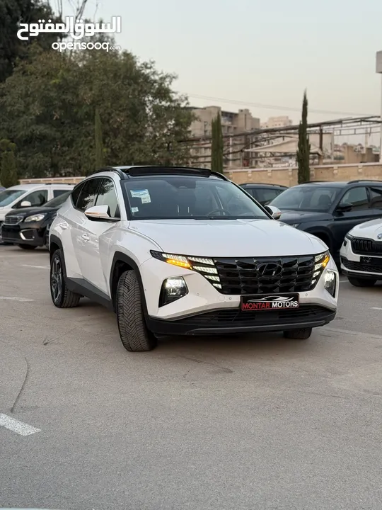 هونداي توسان ترخيص 2022 محرك 1600 هايبرد plug in/يقطع على الشحنه 65 كيلو متر 271 حصان