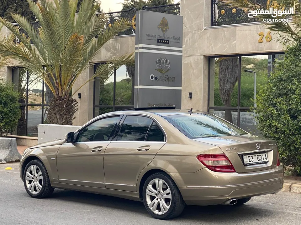 مرسيدس c200 2008  فل مع الفتحه     اضافات مميزه فتحه/برادي كهرباء/حساس