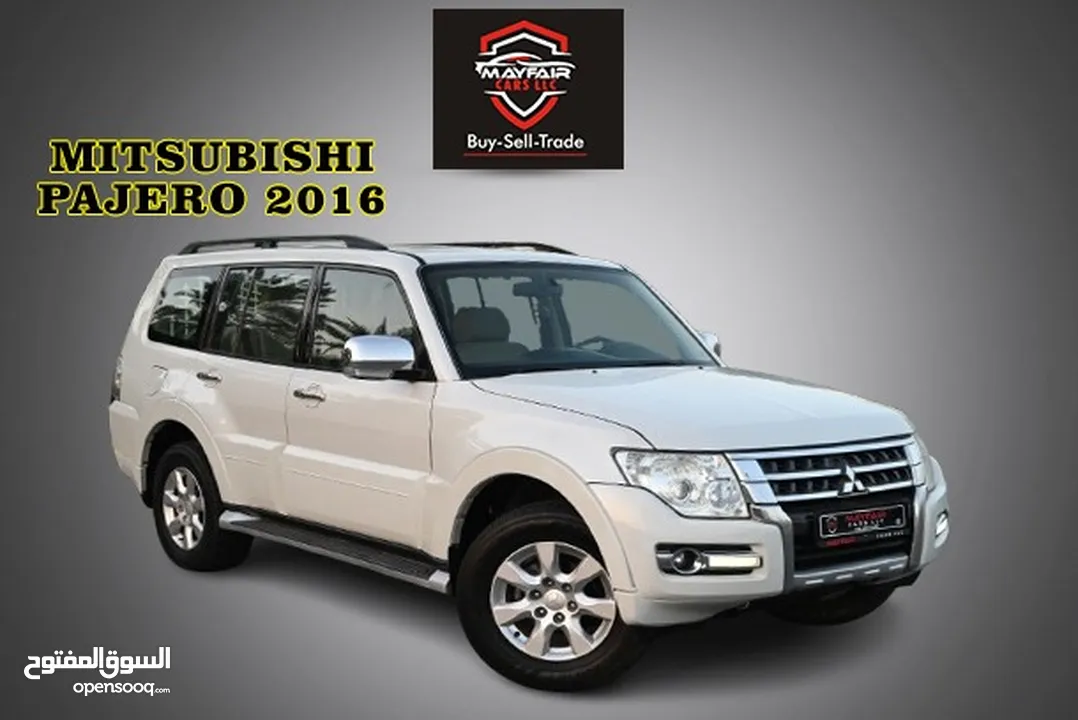 0% DP - ORIGNAL PAINT - MITSUBISHI PAJERO GLS 4WD 2016 - FIRST OWNER - FULL OPTION - GCC