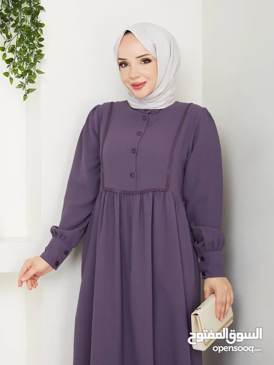 فستان تركي كريب ماركة anila moda